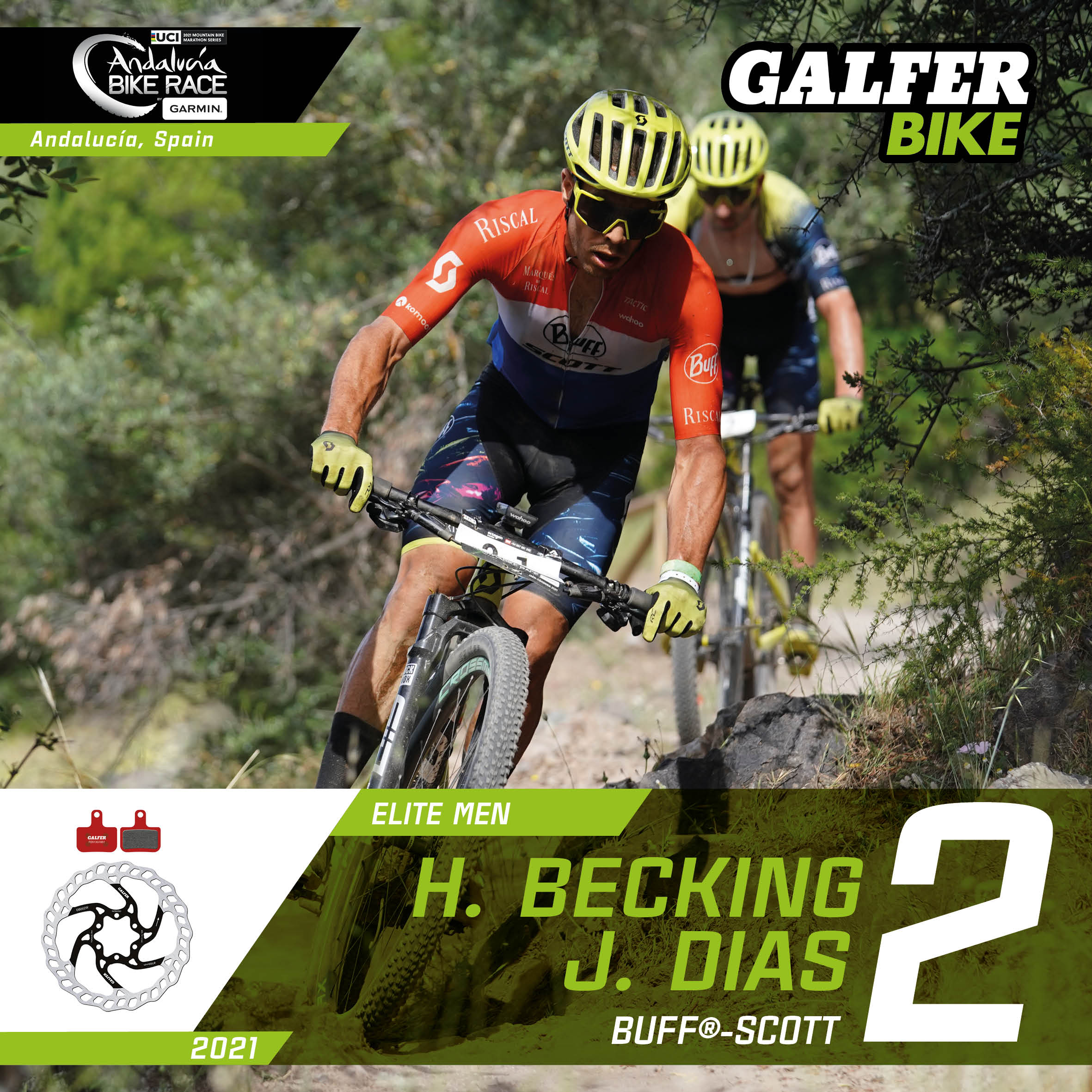 HANS BECKING Y JOSE DIAS SEGUNDOS DE LA ABR 2021 - Galfer Bike