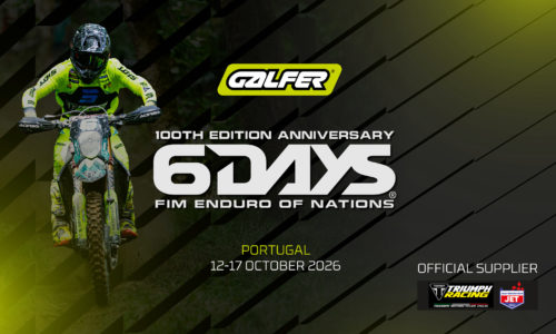 Thumbnail: SIX DAYS 2026: GALFER SUPPORTS ITS RIDERS AND IS OFFICIAL SUPPLIER OF THE TRIUMPH JET RACE SERVICE