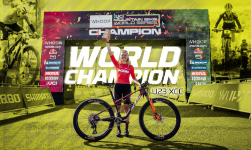 KATHARINA SADNIK, CAMPEONA DEL MUNDO U23 XCC EN MSA CON FRENOS GALFER